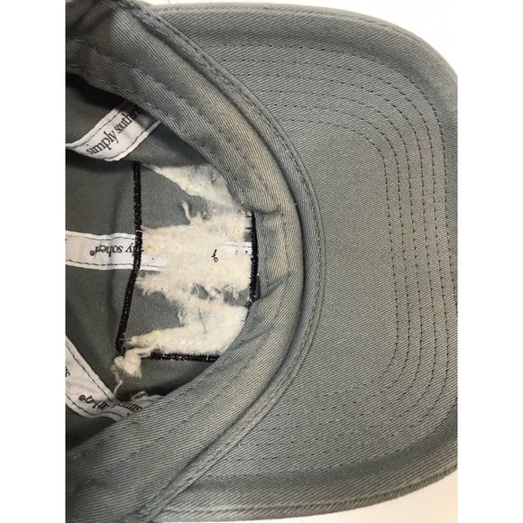 Simply Southern Women's Gray Distressed Flag Hat - Picture 8 of 8